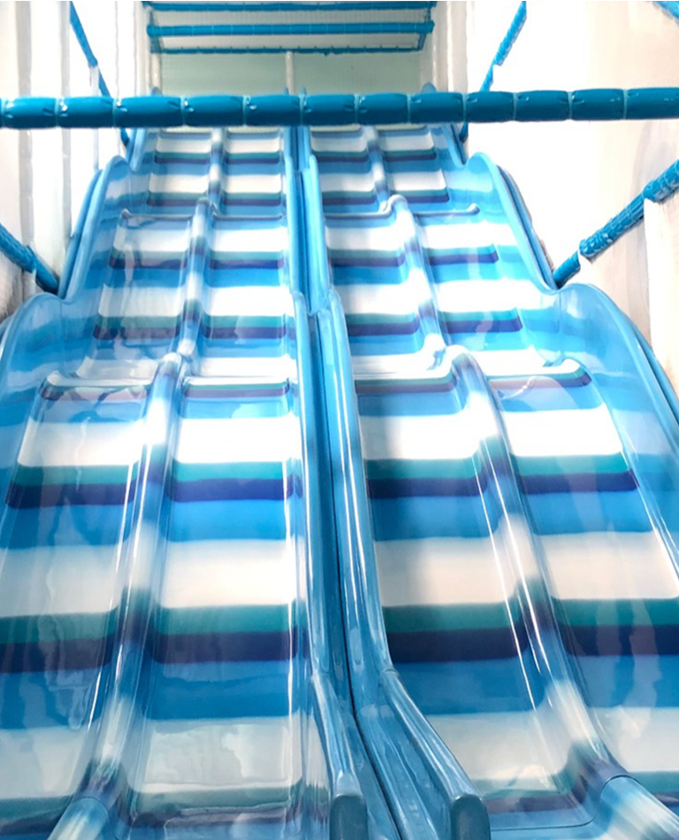 The fun factory giant slide
